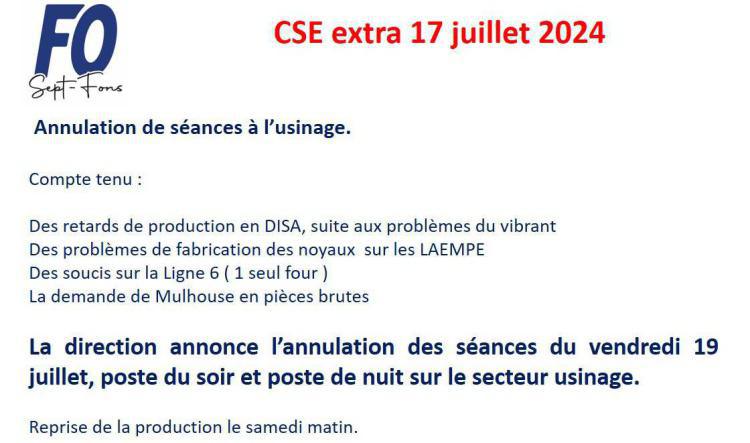 CSE extra 17 juillet 2024