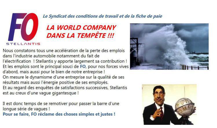 La WORLD COMPANY dans la tempête !!!