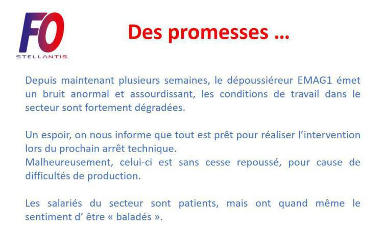 Des promesses