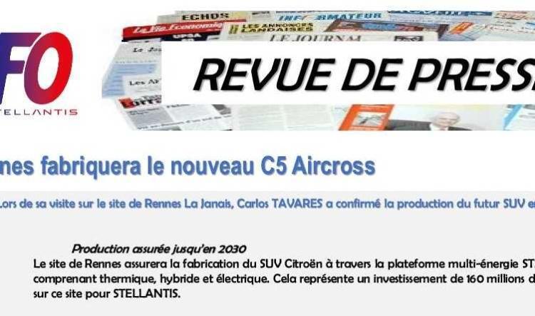Revue de presse de stellantis