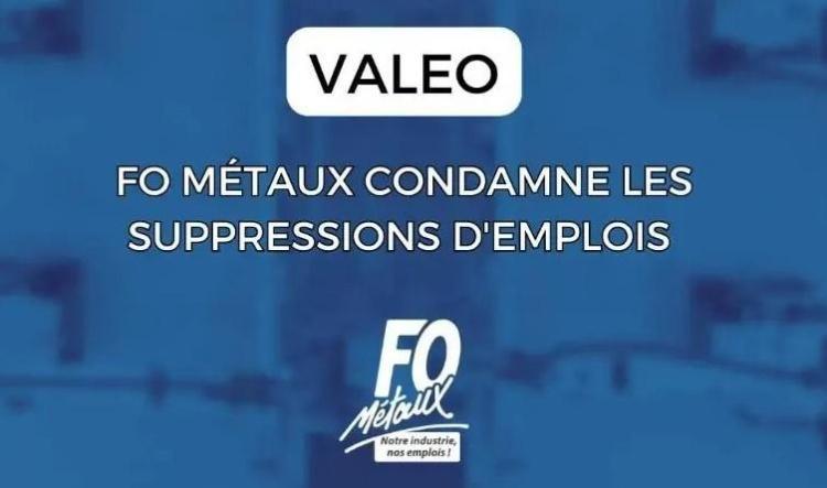 VALEO: FO condamne la suppression d'emplois