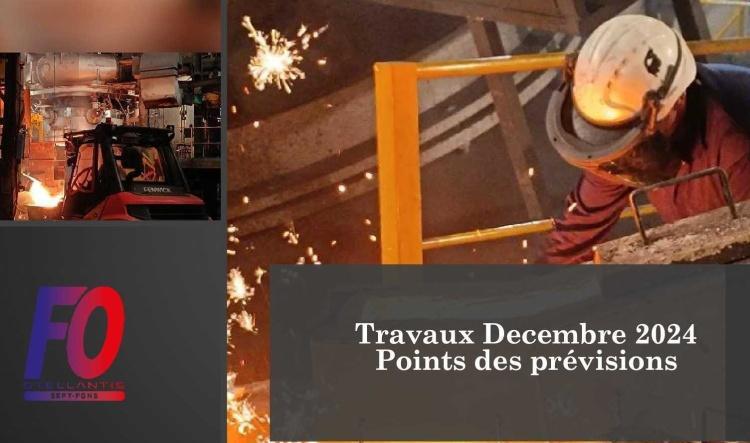 CR, Prévisions des travaux décembre 2024. Merci aux collègues qui étaient présents.👏