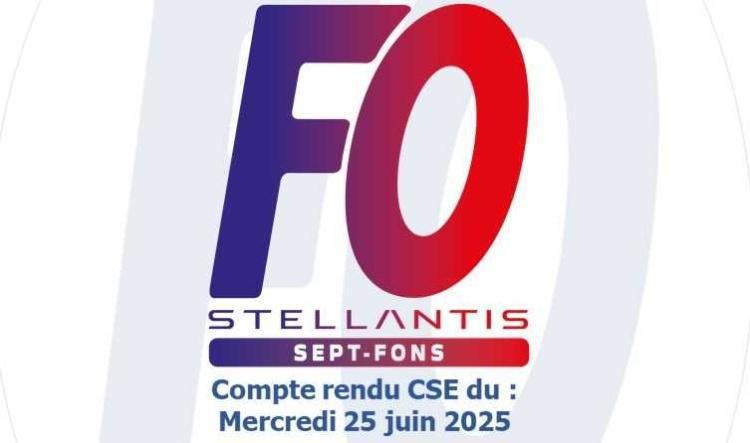 Compte-rendu du CSE du 25 juin 2025.