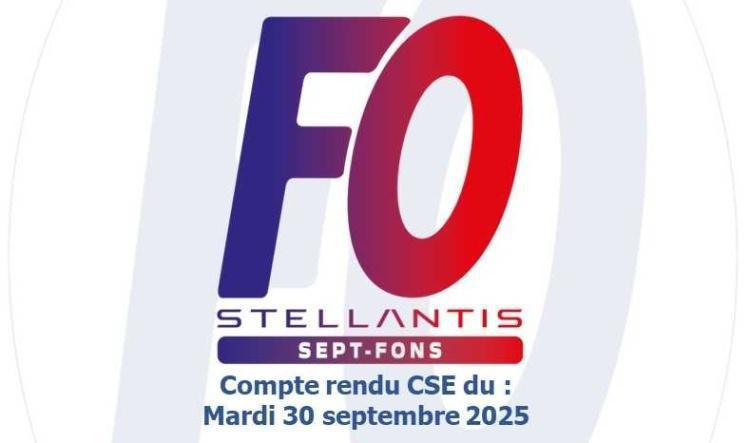 Compte-rendu du CSE du 30 septembre 2025.