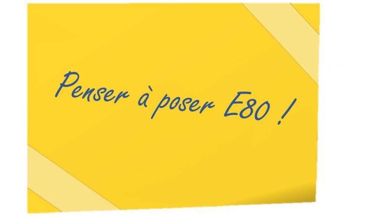 Les congés E80…