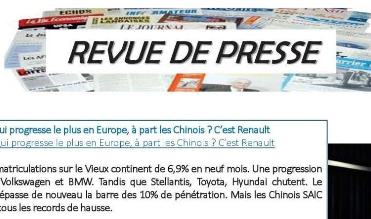 Revue de presse du 30 octobre !