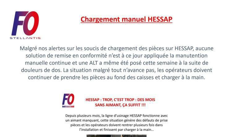 Chargement manuel HESSAP