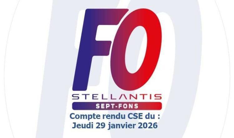 Compte-rendu du CSE du 29 janvier 2026. >> programme travail