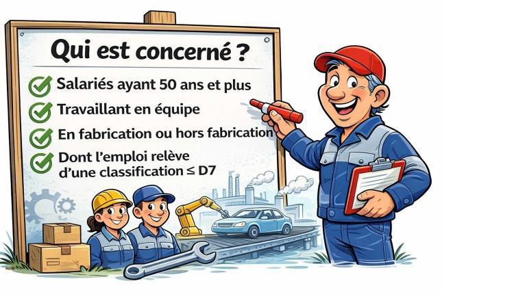 Jours supplémentaires pour salariés de 50 ans et plus