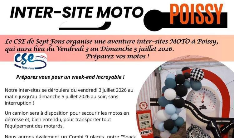 INTERSITE Moto à POISSY du 3 au 5 juillet