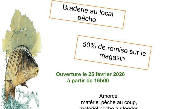Braderie au local pêche