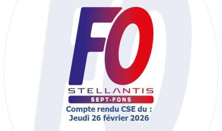 Compte-rendu du CSE du 26 février 2026.>> programme de travail