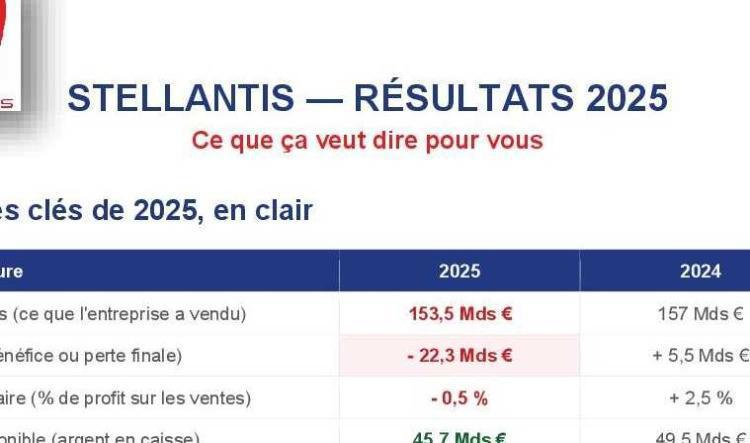 Les explications des résultats !