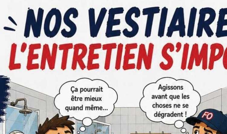 Nos vestiaires, l'entretien s'impose !