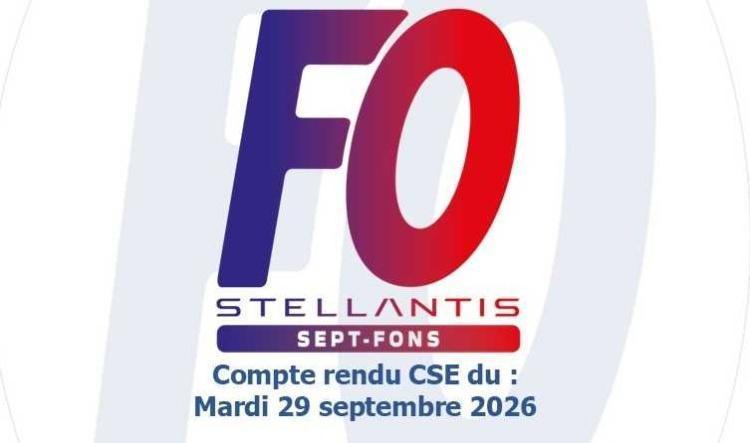 Compte-rendu du CSE du 29 septembre 2026.