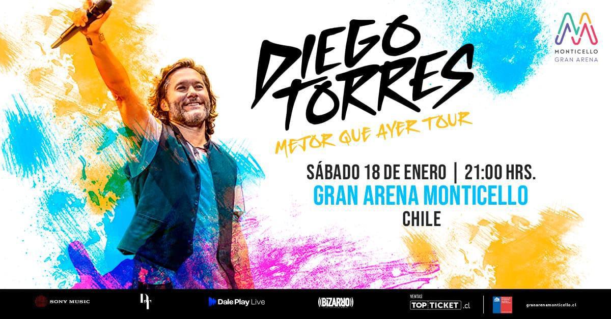 Diego Torres celebra 30 años de carrera en Gran Arena Monticello