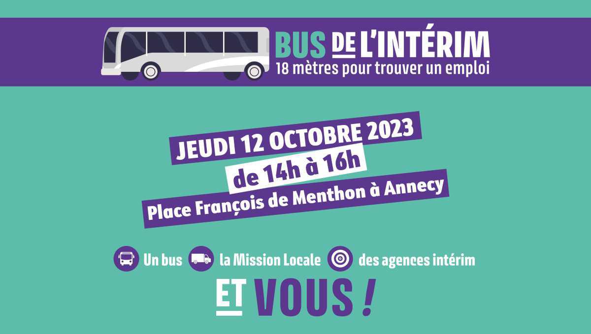 France Bleu - Le Bus de l’Intérim est au centre d'Annecy, pour aller au plus près des demandeurs d'emploi