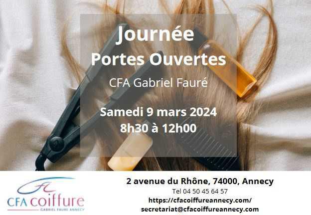 Journée portes ouvertes au CFA Coiffure Gabriel Fauré