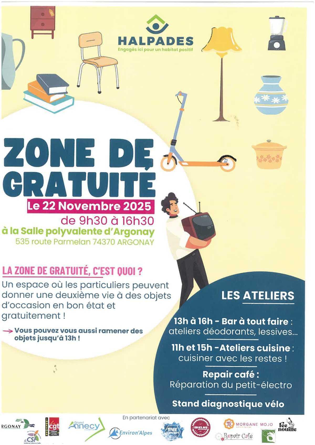 Mois de l'Économie Sociale et Solidaire - Zone de gratuité et ateliers