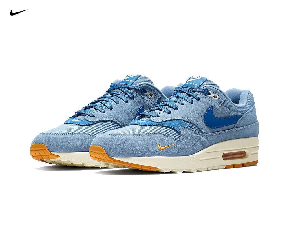 NIKE Air Max 1 Mini Swoosh Work Blue NIKE Air Max 1 Mini Swoosh Work Blue