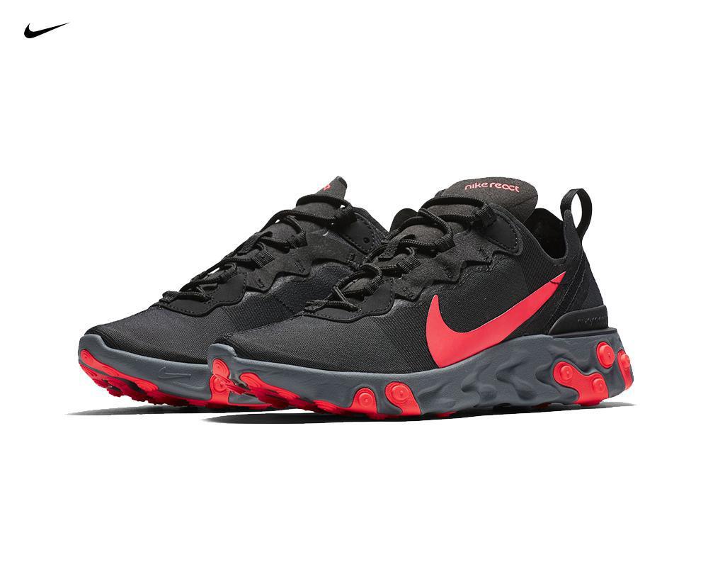 NIKE React Element 55 Solar Red
