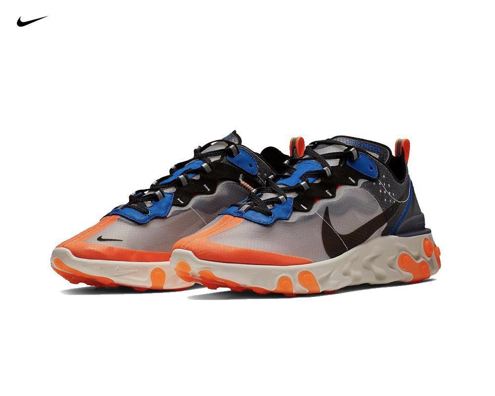 NIKE React Element 87 Grey Orange