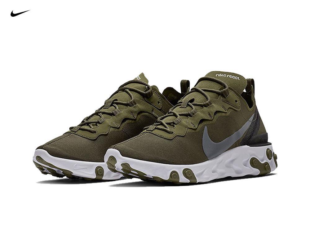 NIKE React Element 55 Medium Olive