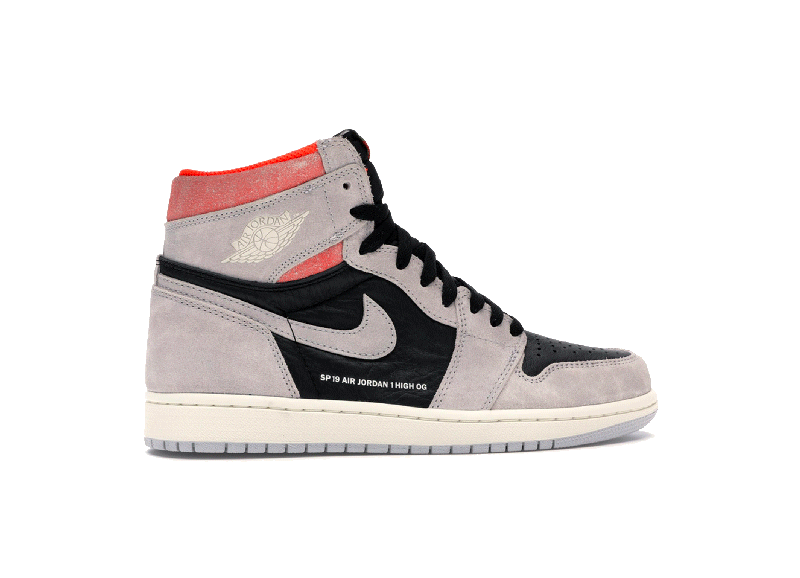 Air JORDAN I Retro High Neutral Grey Hyper Crimson Air JORDAN I Retro High Neutral Grey Hyper Crimson