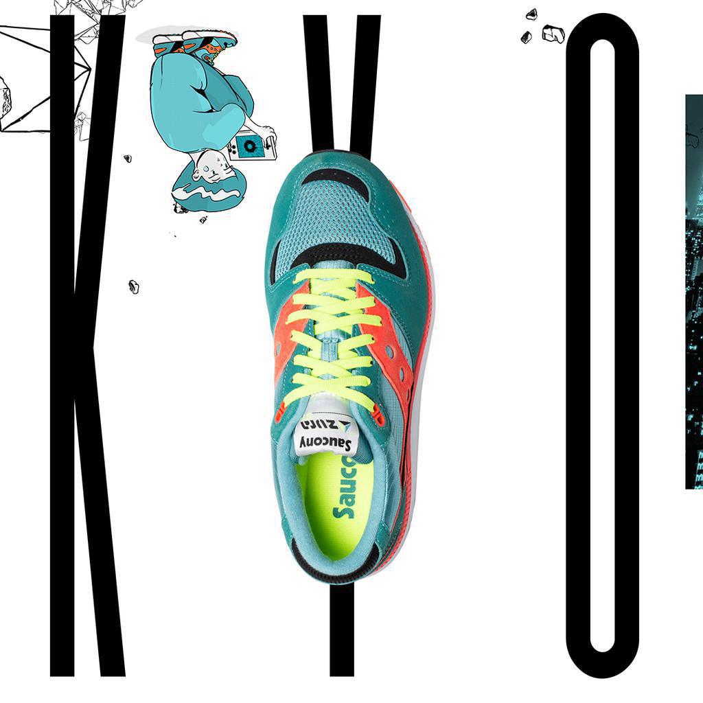 Saucony célèbre la vie nocturne de Tokyo avec l'Azura "Neo Tokyo".