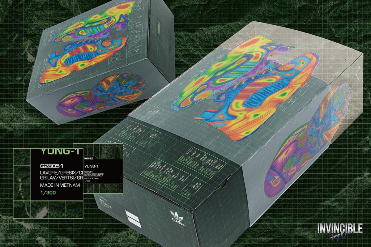 INVINCIBLE & adidas s'inspirent des couleurs de la vision de la chaleur pour la collaboration de Yung-1 INVINCIBLE & adidas s'inspirent des couleurs de la vision de la chaleur pour la collaboration de Yung-1