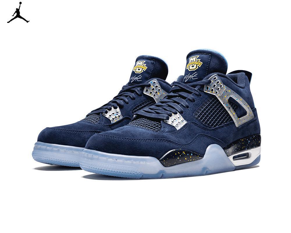 Air JORDAN IV Retro Marquette PE Air JORDAN IV Retro Marquette PE