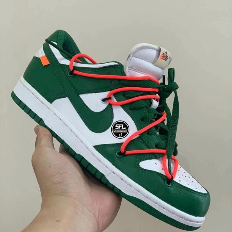 Off-White x Nike Dunk Low Pine Green