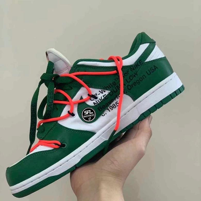 Off-White x Nike Dunk Low Pine Green