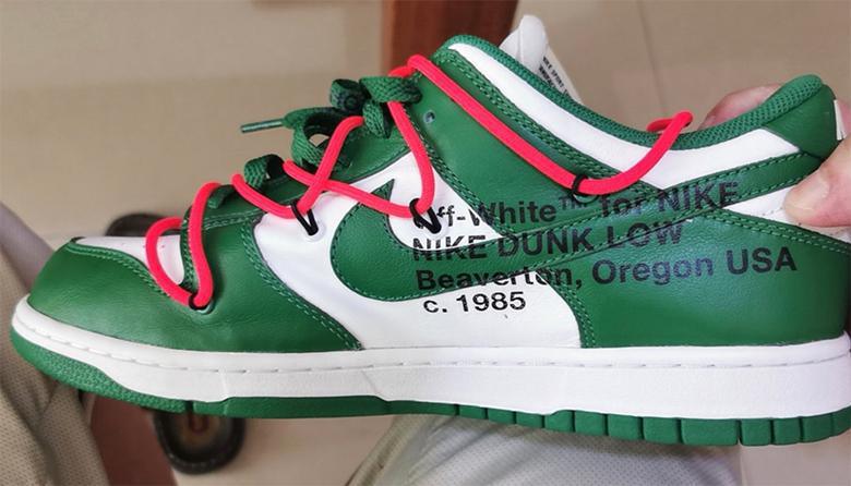 Off-White x Nike Dunk Low Pine Green