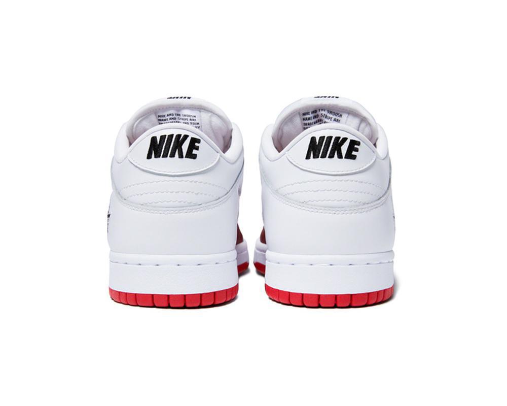 NIKE SB Dunk Low x Supreme White Red NIKE SB Dunk Low x Supreme White Red