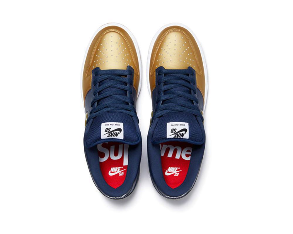 NIKE SB Dunk Low x Supreme Jewel Swoosh Gold NIKE SB Dunk Low x Supreme Jewel Swoosh Gold