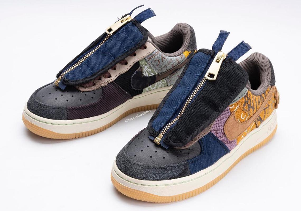 Regard détaillé sur la Travis Scott x Nike Air Force 1 Low "Cactus Jack" Regard détaillé sur la Travis Scott x Nike Air Force 1 Low "Cactus Jack"