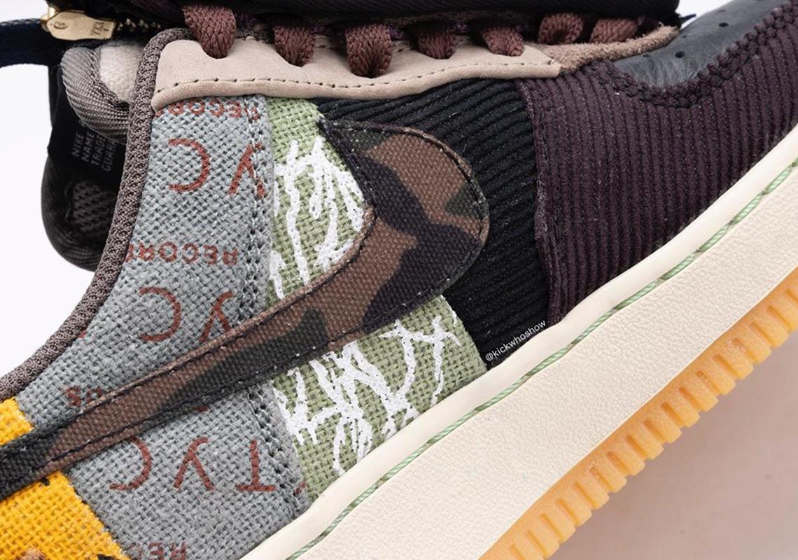 Regard détaillé sur la Travis Scott x Nike Air Force 1 Low "Cactus Jack" Regard détaillé sur la Travis Scott x Nike Air Force 1 Low "Cactus Jack"