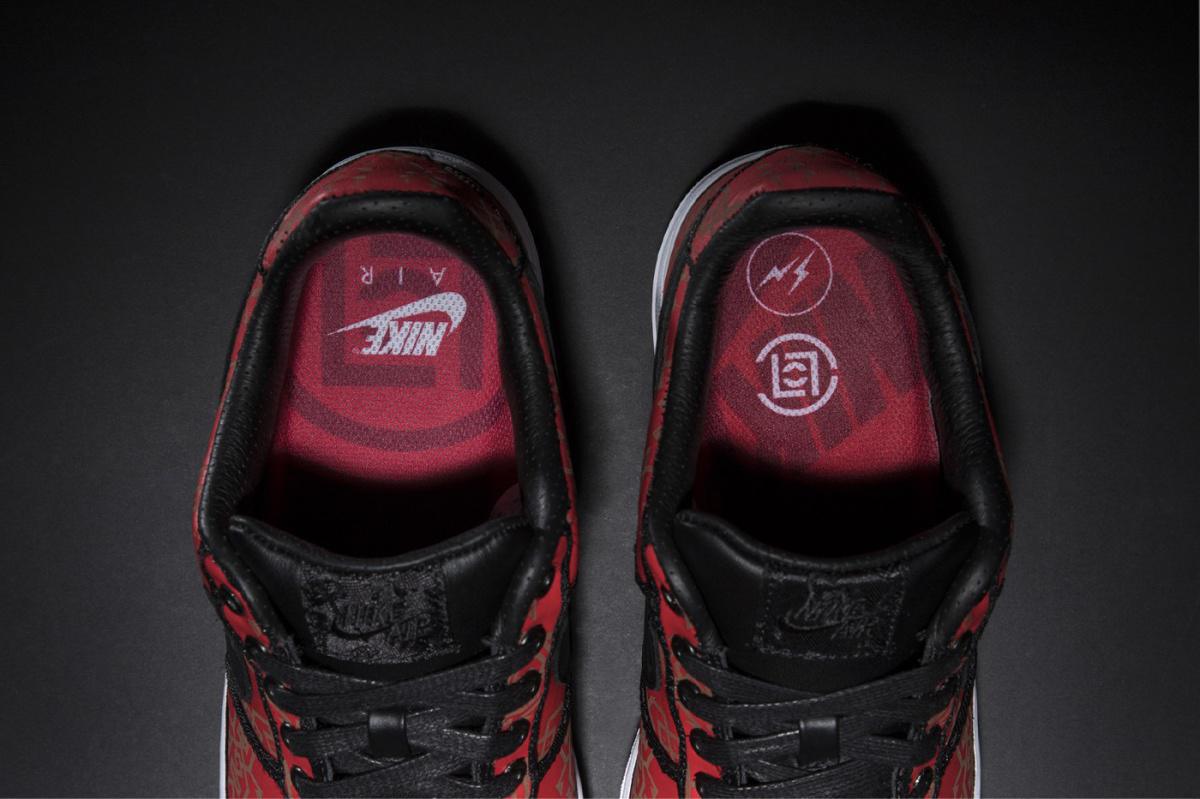 Jetez un coup d'oeil officiel au design fragment x CLOT x Nike Air Force 1 "Black Silk".