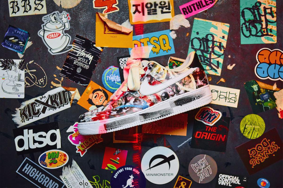 G-Dragon PEACEMINUSONE x Nike Air Force 1 "Para-Noise".
