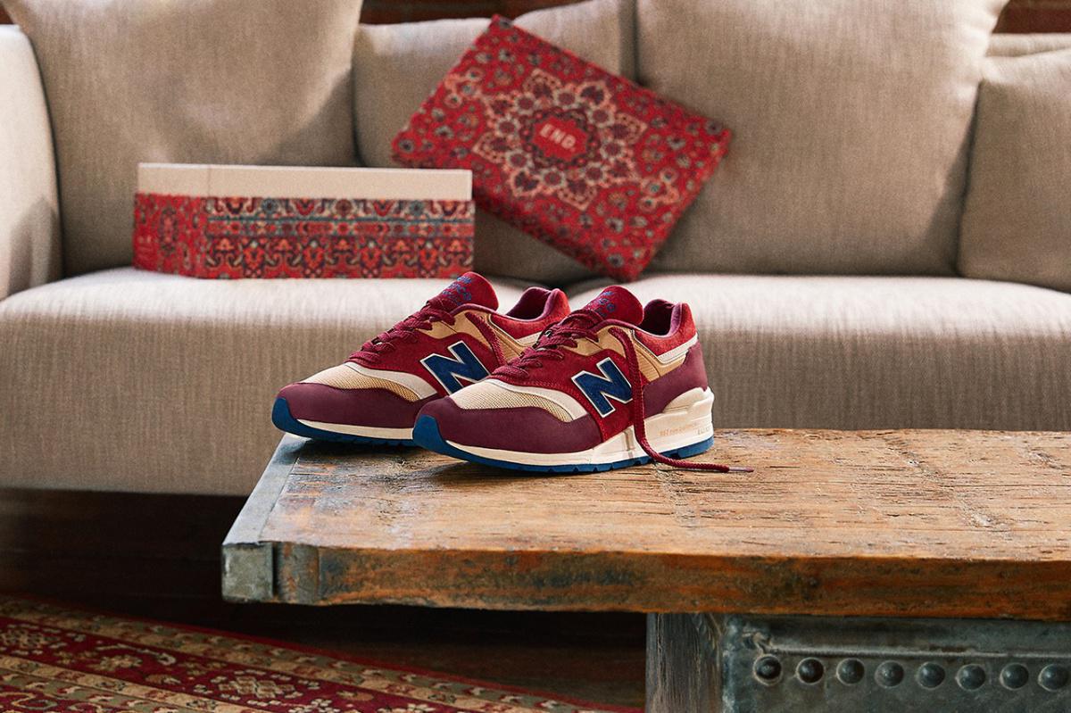 END. x New Balance's 997 Made in USA avec l'inspiration "Persian Rug".