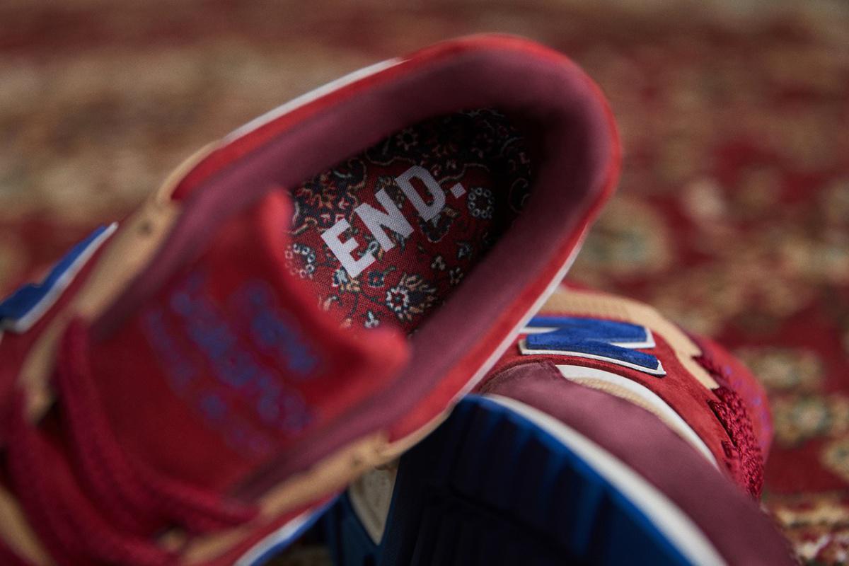 END. x New Balance's 997 Made in USA avec l'inspiration "Persian Rug".