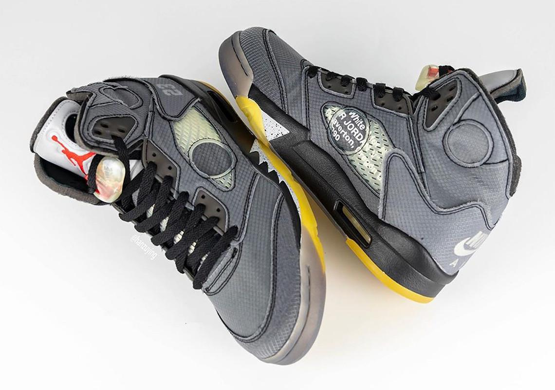 Regard Détaillé sur la Prochaine Off-White x Air Jordan 5 Regard Détaillé sur la Prochaine Off-White x Air Jordan 5