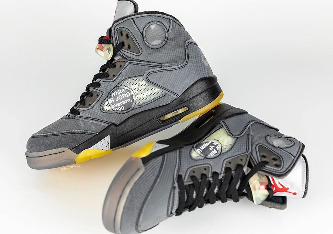 Regard Détaillé sur la Prochaine Off-White x Air Jordan 5 Regard Détaillé sur la Prochaine Off-White x Air Jordan 5