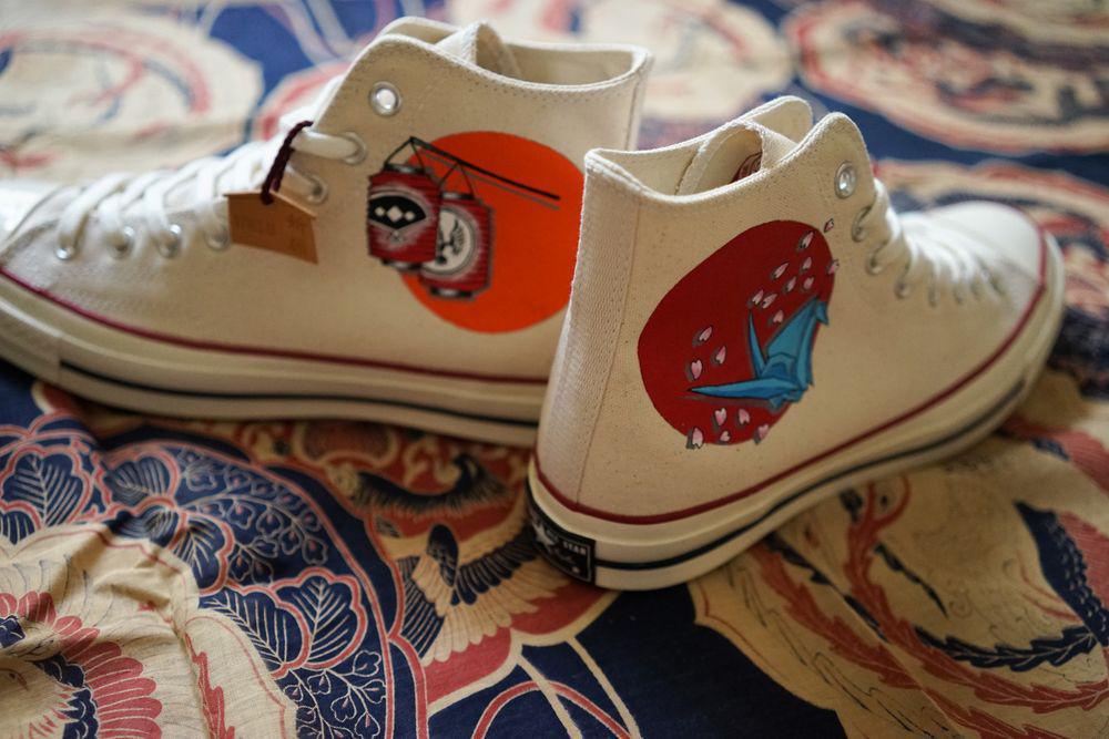 Flying Hawk Studio & Simple Union mettent à jour la Converse 1970 avec des éléments japonais traditionnels