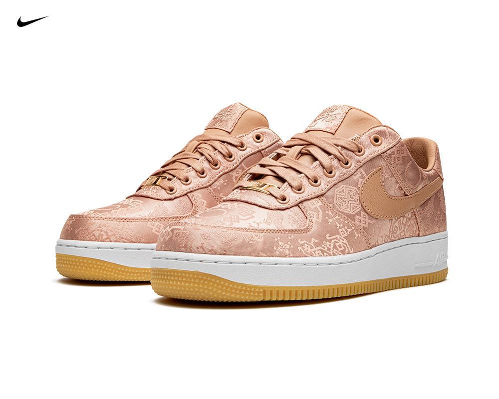 NIKE Air Force 1 x Clot Rose Gold Silk NIKE Air Force 1 x Clot Rose Gold Silk