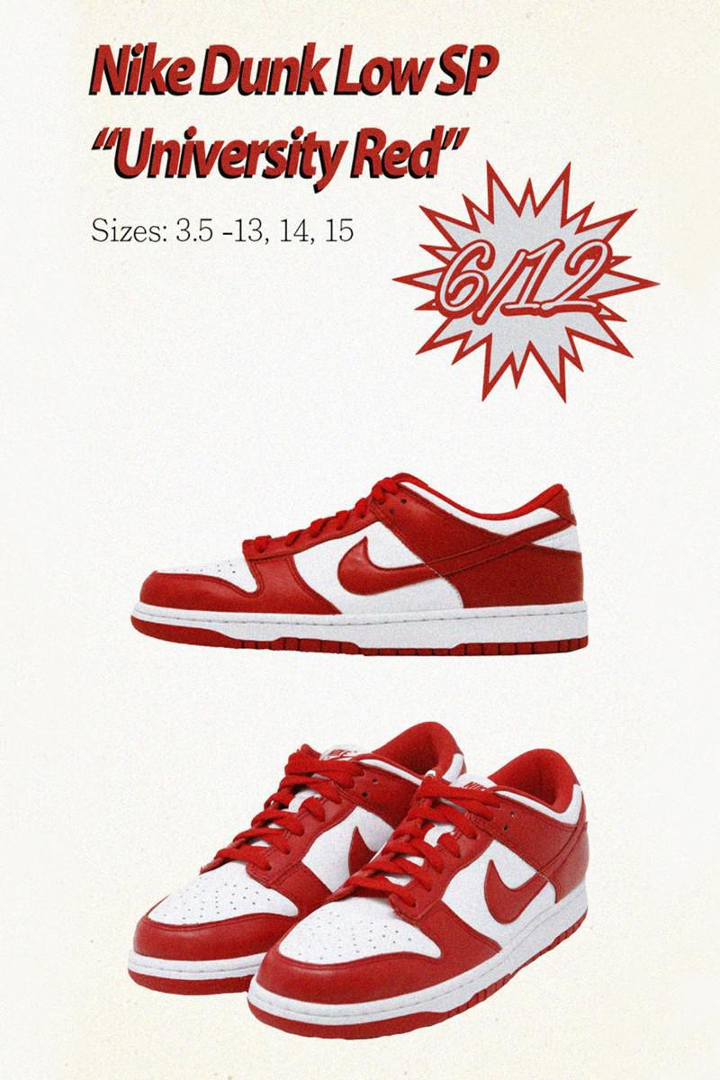 Nike annonce la sortie de Dunk Low SP Brazil, University Red et Champ Colors