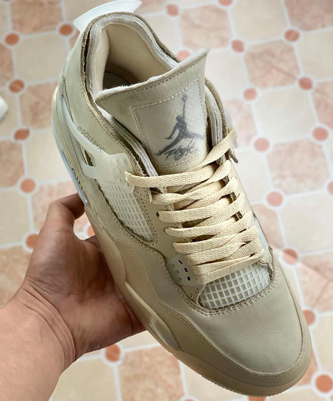 La date de sortie de la Off-White x Air Jordan 4 "Sail" est révélée
