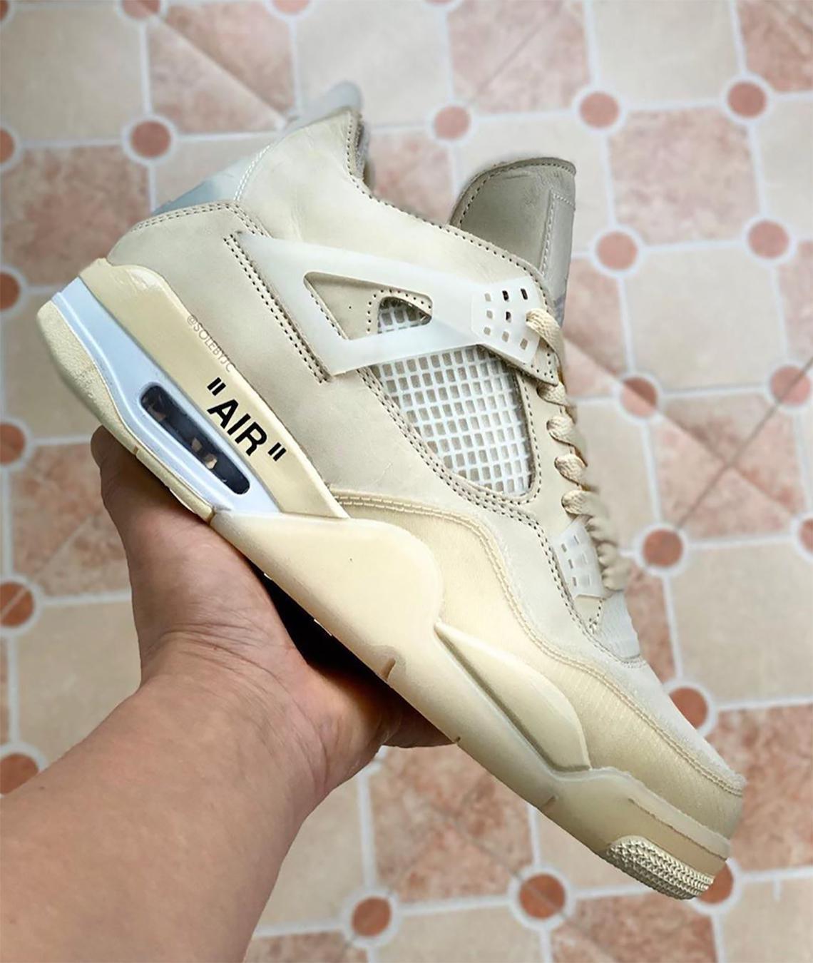 La date de sortie de la Off-White x Air Jordan 4 "Sail" est révélée