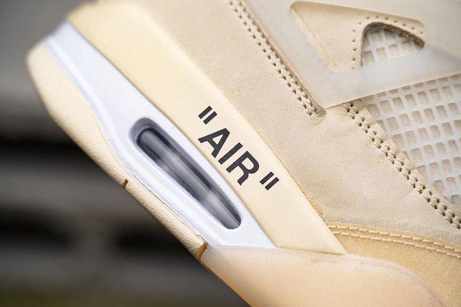La date de sortie de la Off-White x Air Jordan 4 "Sail" est révélée